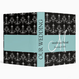 Blue Chandeliers Wedding Planner Binder