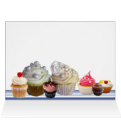 BLUE CHARIOT OF SWANS AND CUPCAKES HAPPY BIRTHDAY (Inside Horizontal (Top))