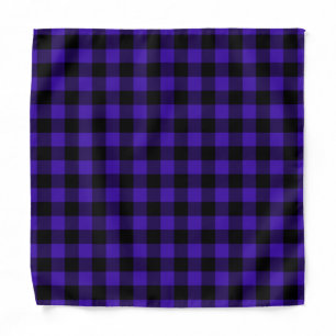 Blue Check Bandana Modern