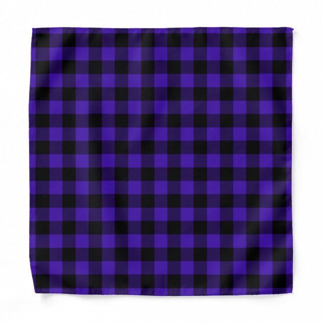 Blue Check Bandana Modern (Front)