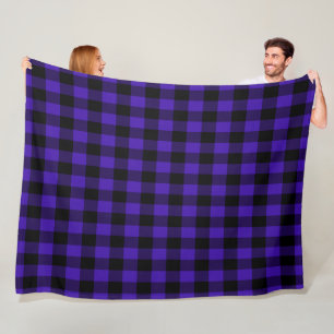 Blue Check Fleece Blanket