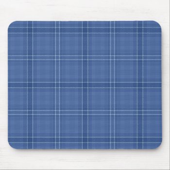 Blue Check Mousepad by ipad_n_iphone_cases at Zazzle