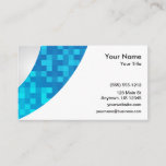Blue Check Swoop Business Card