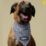 Blue Checker Plaid Custom Name Pet Bandana<br><div class="desc">You beloved dog will look so cute and fashionable in this sweet blue checkers with their name on it! It's really easy to personalize this yourself right on the platform. Grab a few bandanas for your pup from this shop, as there are so many to choose from! You can get...</div>