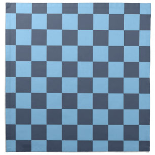 Blue Checkerboard Cloth Napkin
