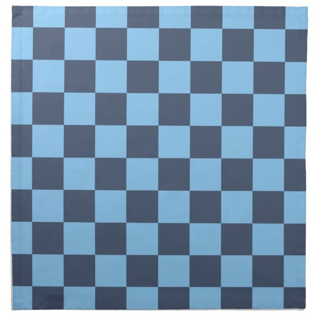 Blue Checkerboard Cloth Napkin (Front)