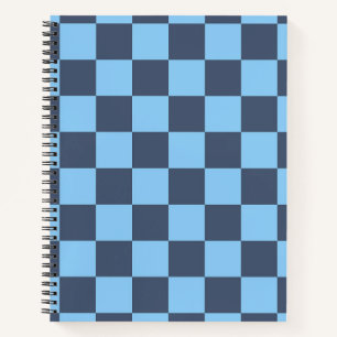 Blue Checkerboard Notebook