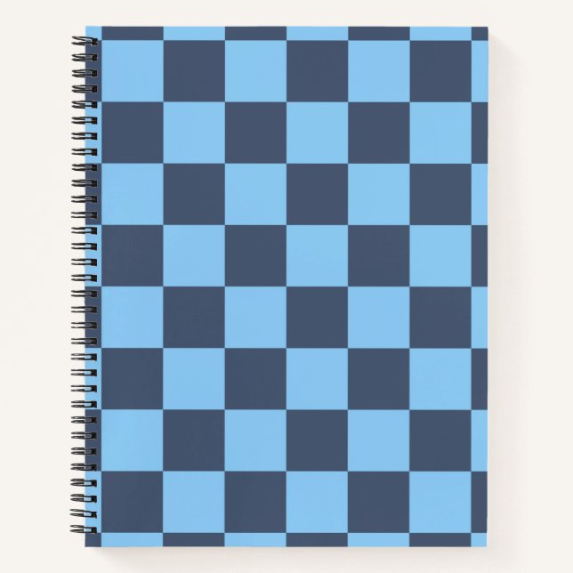 Blue Checkerboard Notebook (Front)