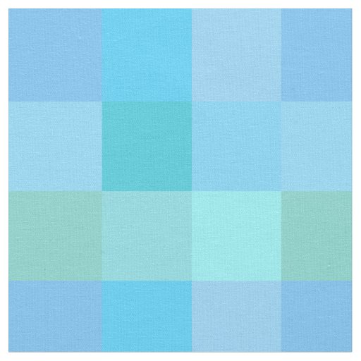 Blue checkerboard pattern fabric