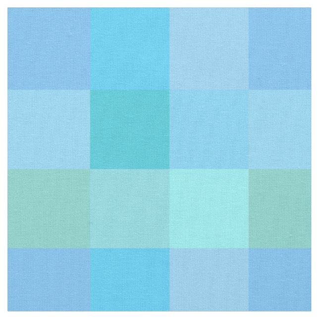Blue checkerboard pattern fabric (Close Up)