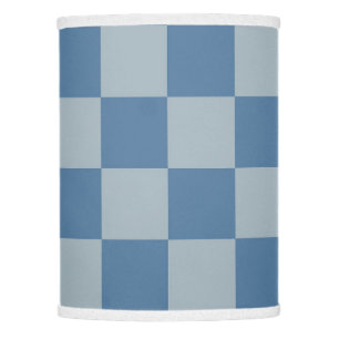 Blue Checkerboard Pattern Lamp Shade