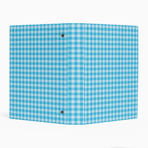 Blue Checkerboard Pattern Mini Binder