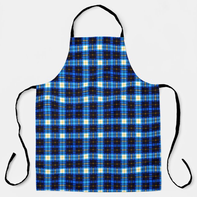 Blue Checkered  Apron (Front)