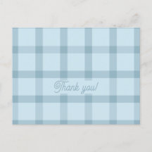 Blue Checkered Card