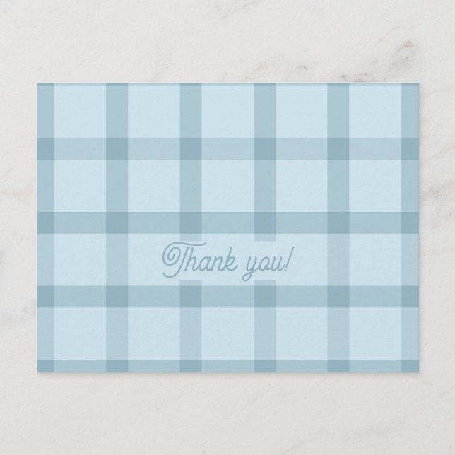 Blue Checkered Card (Front)
