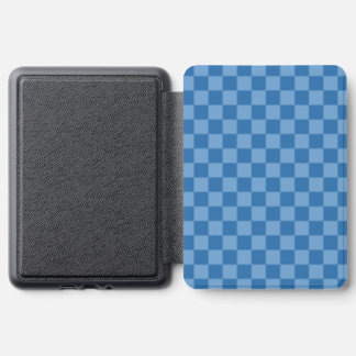 Blue Checkered Kindle Cover