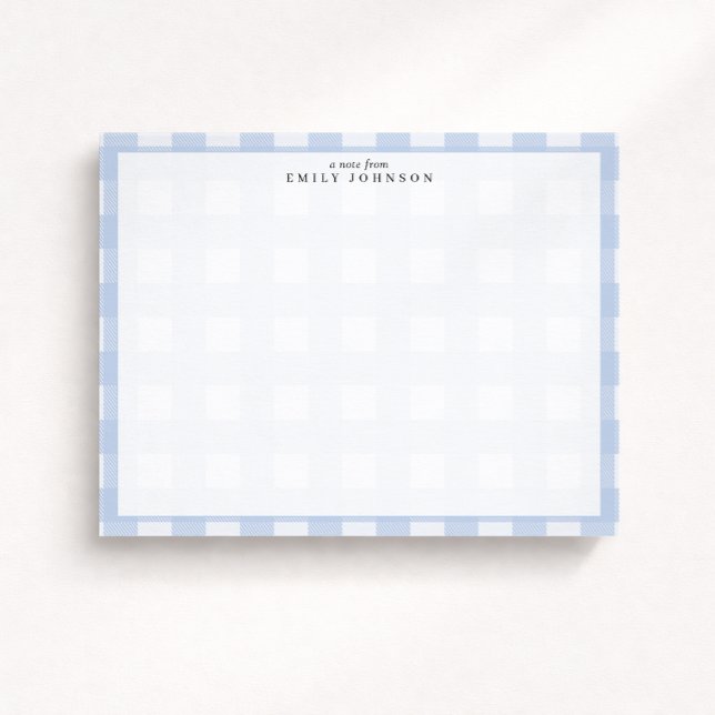 Blue Checkered Note Card (Creator Uploaded)