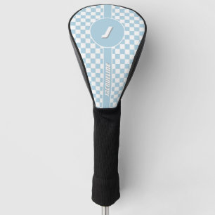 Blue Checkered Pattern Golf Head Cover