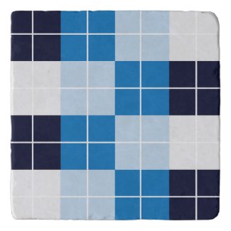 Blue Checkered Plaid Pattern