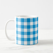 Blue Checkered Square Seamless Pattern 