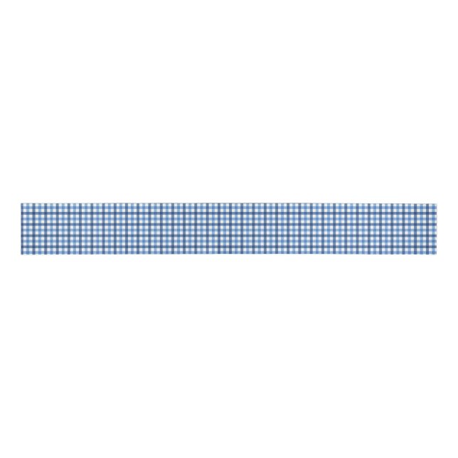 Blue Checks Cottage Charm Ribbon (Front)