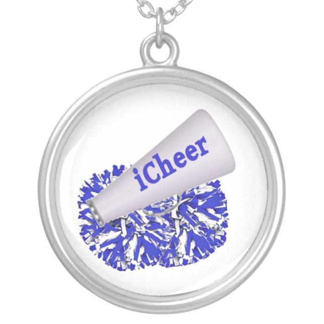 Blue Cheerleader necklace (Front)