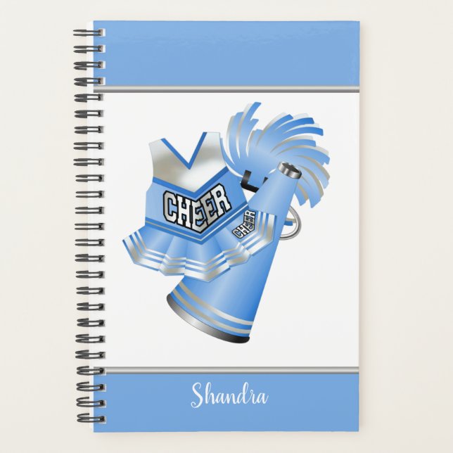 Blue Cheerleader Planner (Front)