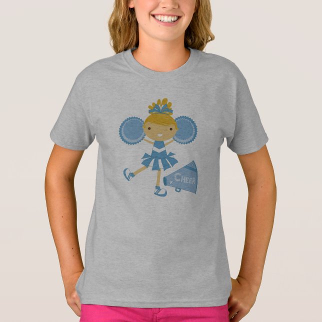 Blue Cheerleader T-Shirt (Front)
