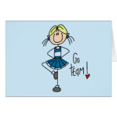 Blue Cheerleader Tshirts and Gifts (Front Horizontal)