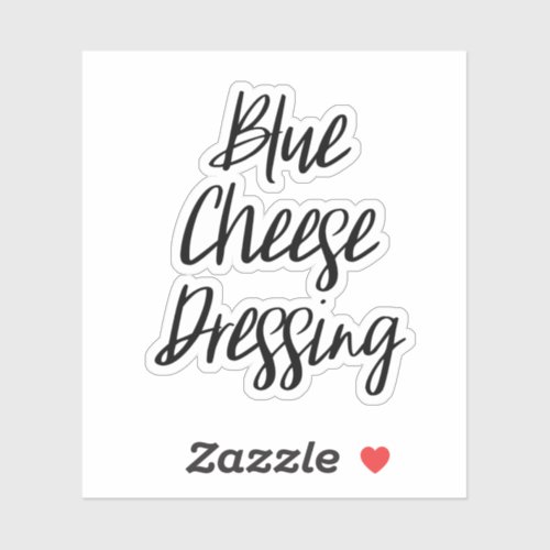 Blue Cheese Dressing Storage Sticker