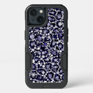 Blue Cheetah Bling iPhone 13 Case