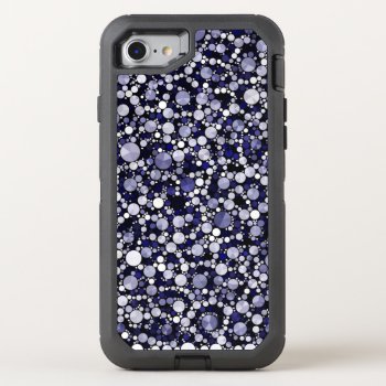 Blue Cheetah Bling Otterbox Defender Iphone Se/8/7 Case by TeensEyeCandy at Zazzle
