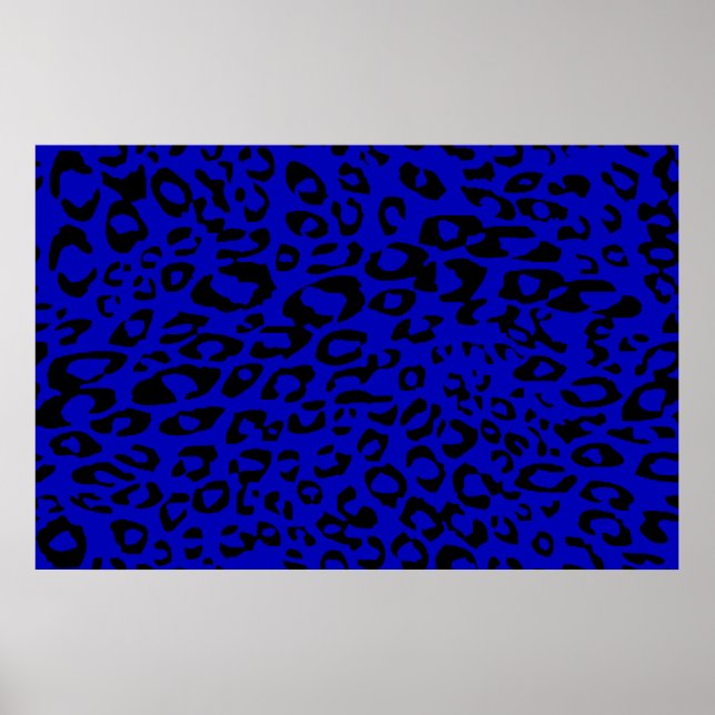 blue cheetah poster (Front)