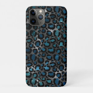 Blue Cheetah Spots Starry Night Space Astrology iPhone 11 Pro Case