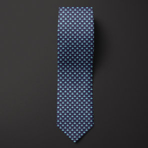 Blue Chemistry Beaker Neck Tie