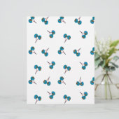 Blue Cherry Pattern (Standing Front)