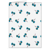 Blue Cherry Pattern Cards (Front)
