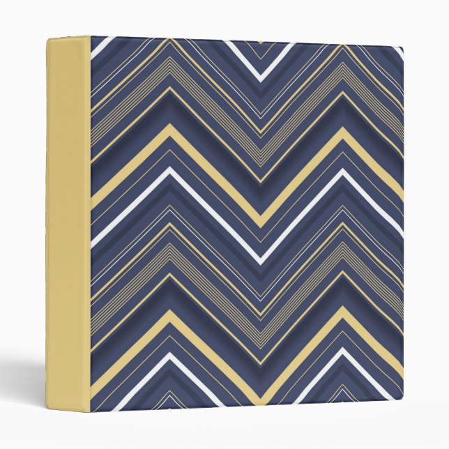 Blue Chervon  3 Ring Binder (Front/Spine)