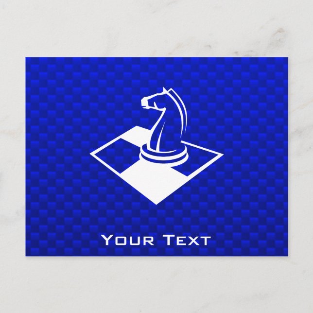 Blue Chess Postcard (Front)