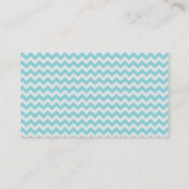 Blue Chevron Discount Promotional Punch Card (Back)