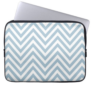 Blue Chevron Laptop Sleeve