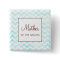 Blue Chevron Mother of the Groom Button
