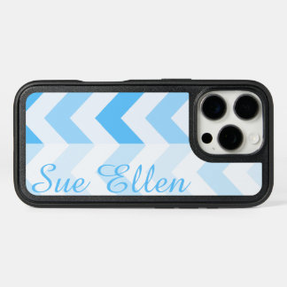 Blue Chevron Name Template iPhone 16 Pro Case