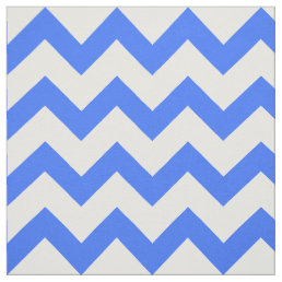 Blue Chevron Pattern Fabric