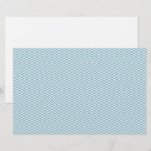 Blue Chevron with Monogram (Front/Back)