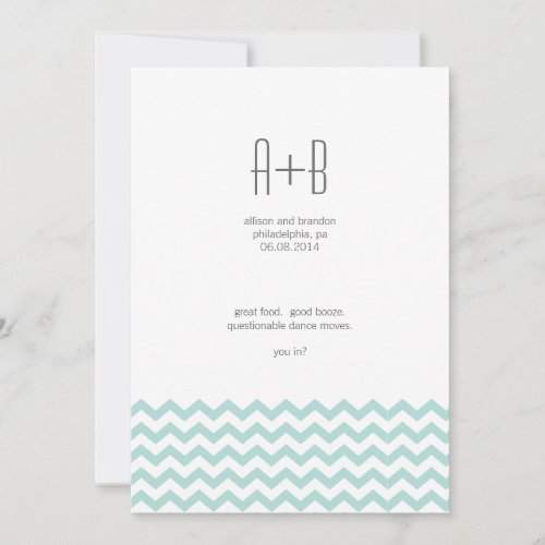 Blue Chevron You In? Save the Date