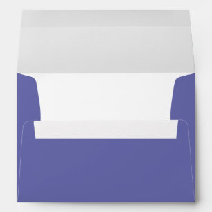 Blue Chic Wedding Simple Elegant Modern Envelope