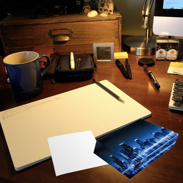 blue chicago skyline paperweight (Creator Uploaded)