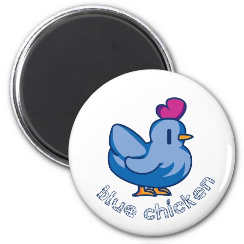 blue chicken magnet