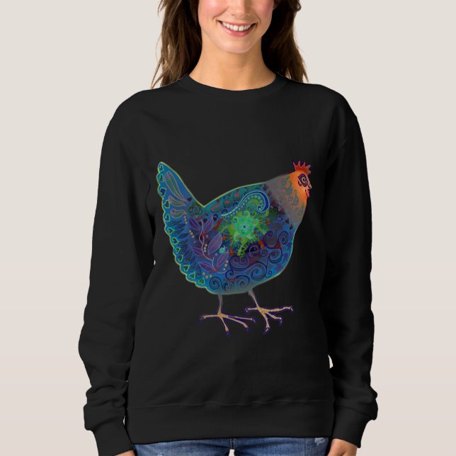 Blue Chicken Sweatshirt (Front)